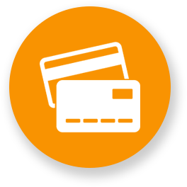 debit or credit card services icon